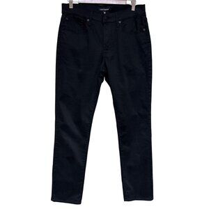 Lucky Brand 121 Slim Straight Leg Black Pants Men's 31 x 32 Cotton NWOT Classic